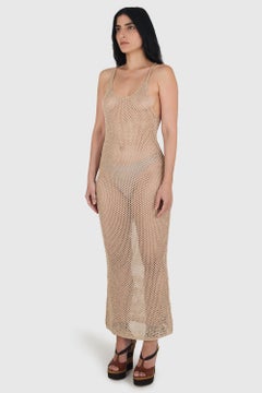 Vintage Cream Maxi Crochet dress