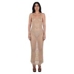 Vintage Cream Maxi Crochet dress