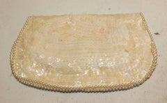 Vintage Cream Purse in Sequin and Beads