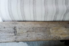 Vintage Cream Striped Indian Handwoven Bed Spread Blanket – One of a Kind