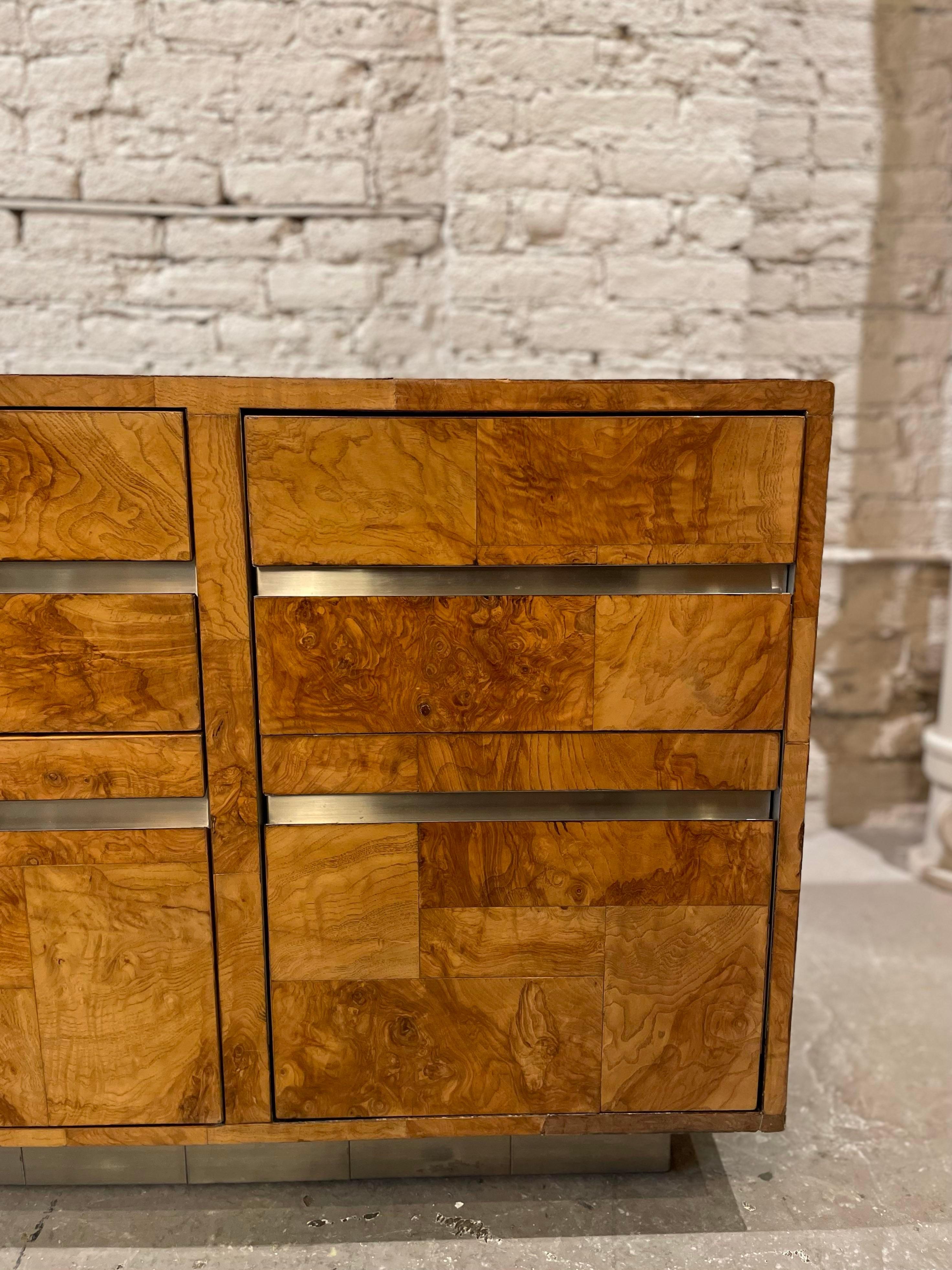 Late 20th Century Vintage Credenza Dresser 1970s in the Manner of Milo Baughman