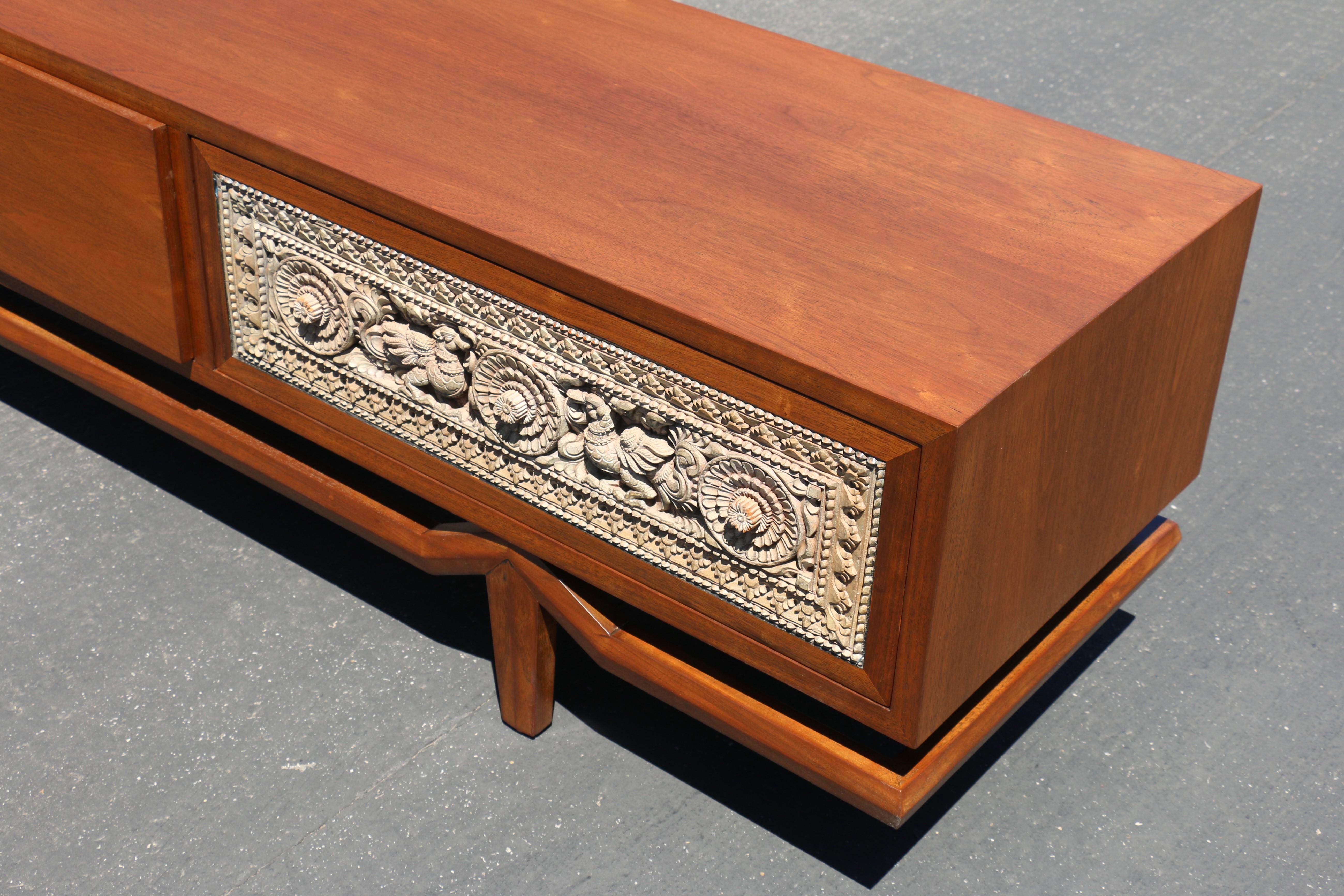 Vintage Crendenza With Asian Carving by Maurice Bailey for Monteverdi Young 6