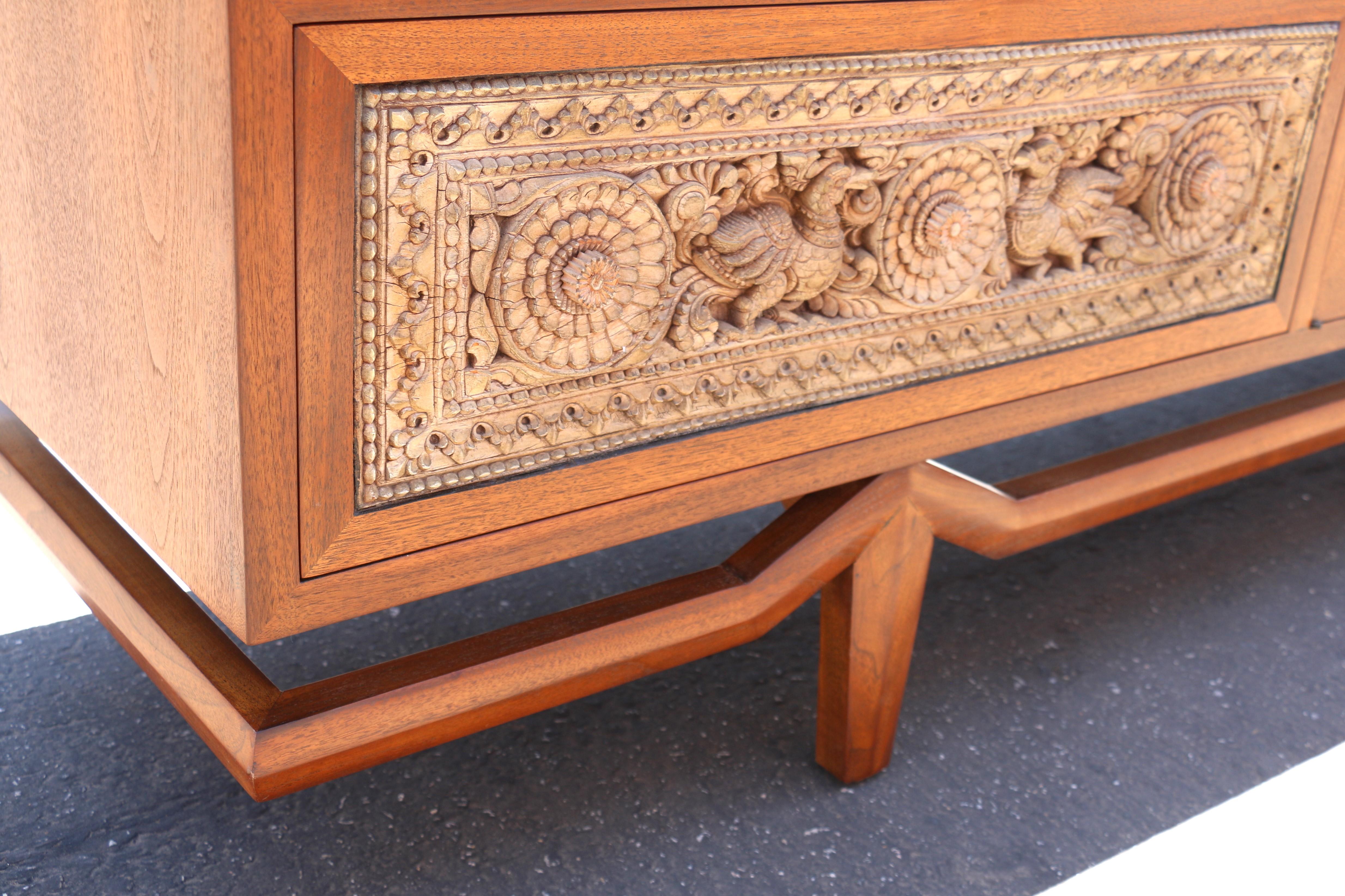 Vintage Crendenza With Asian Carving by Maurice Bailey for Monteverdi Young 7