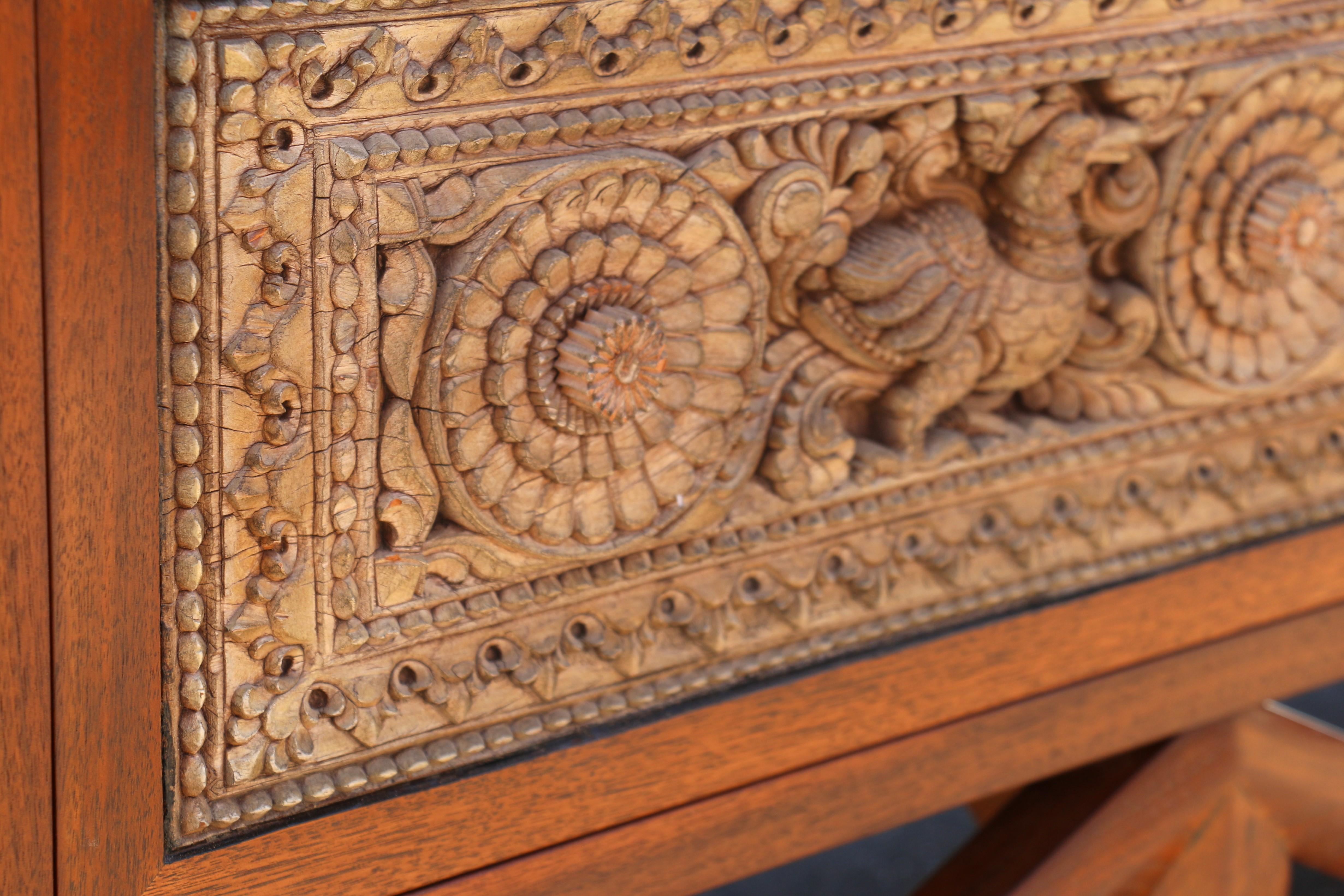 Vintage Crendenza With Asian Carving by Maurice Bailey for Monteverdi Young 9