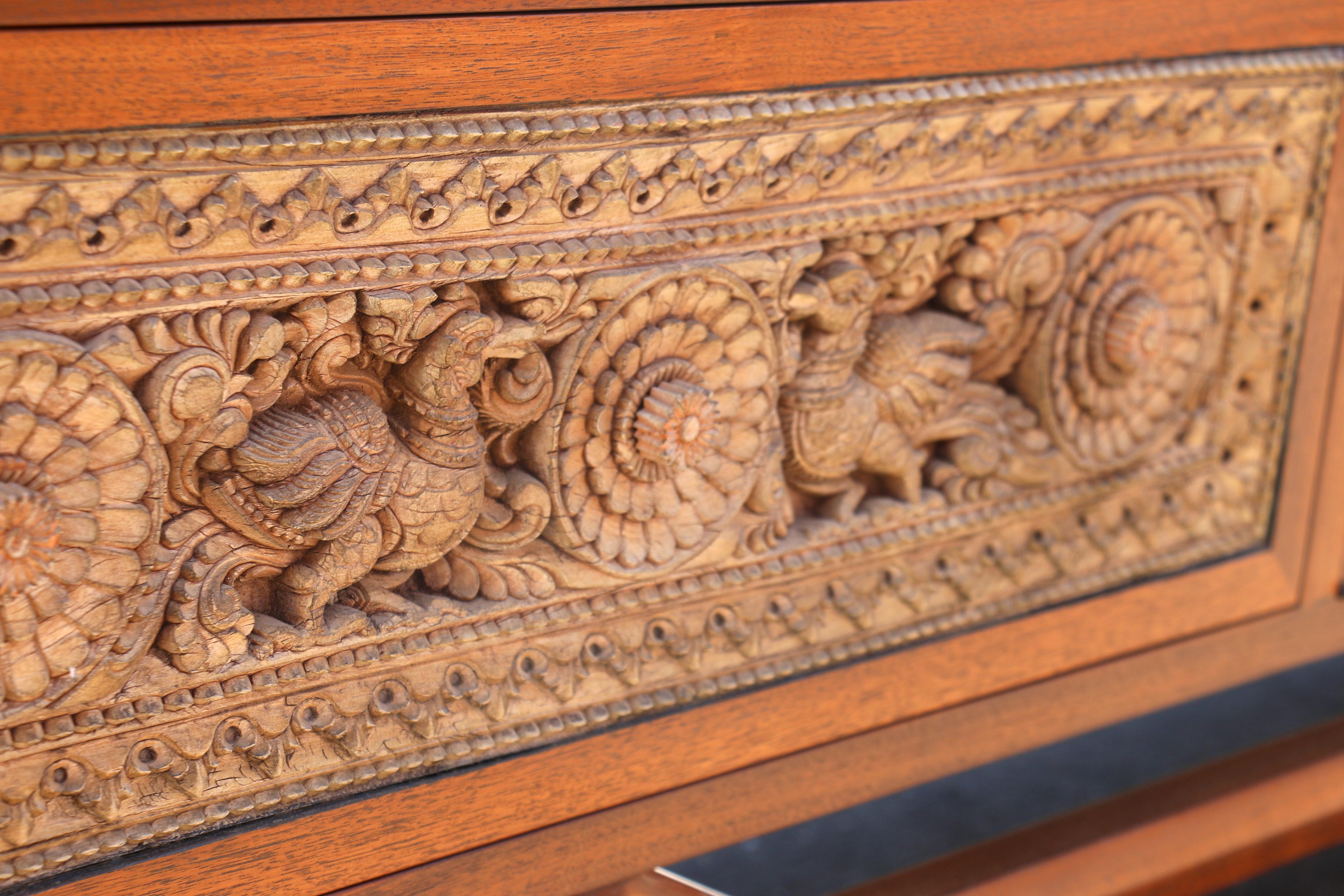 Vintage Crendenza With Asian Carving by Maurice Bailey for Monteverdi Young 10