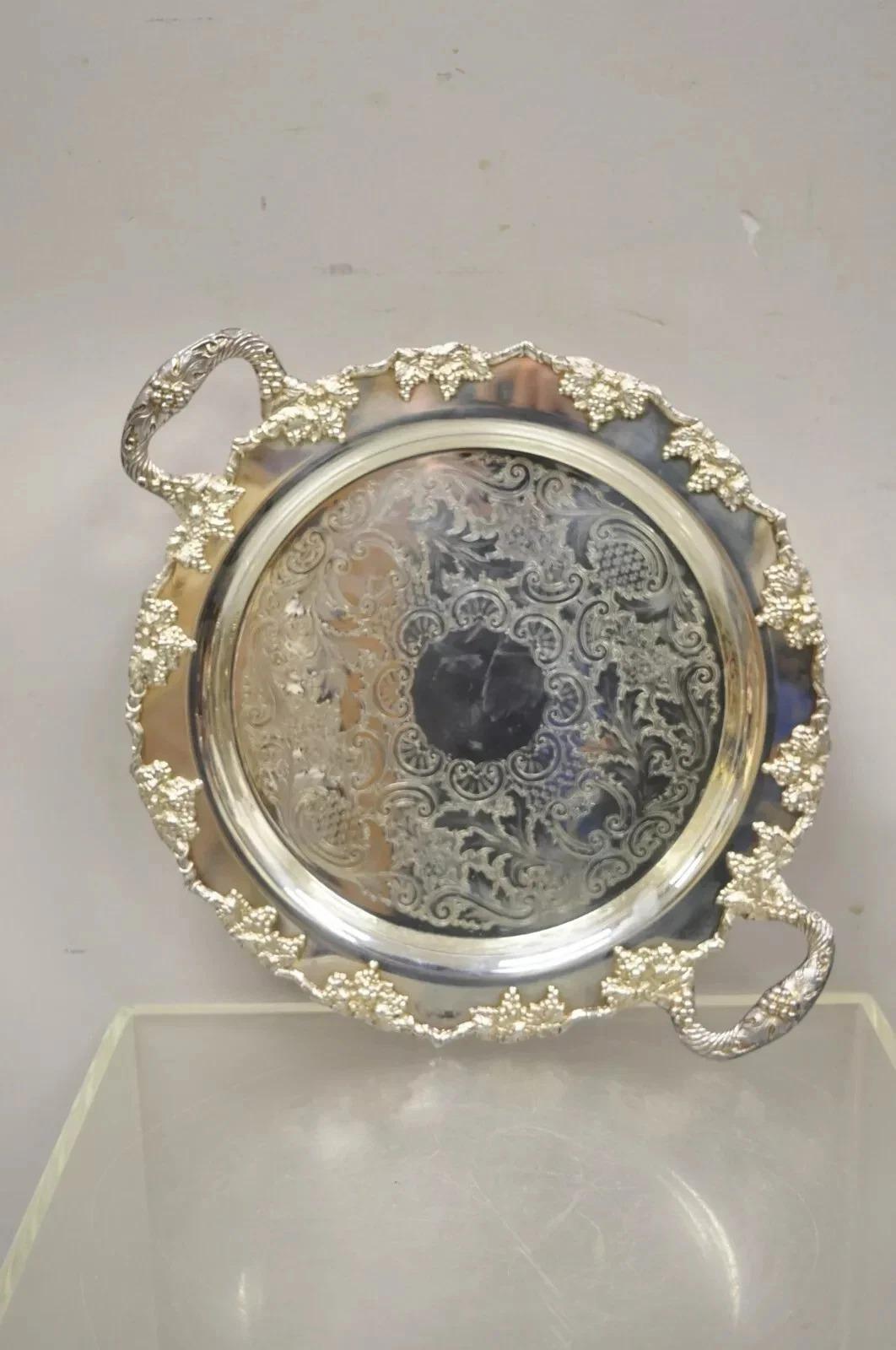 Vintage Crescent Silver Plated 17