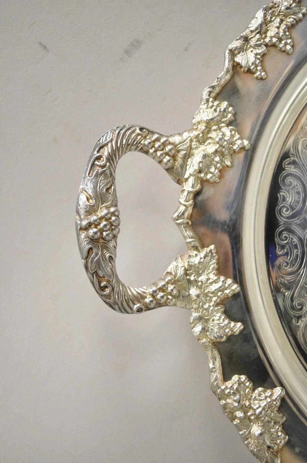 Regency Vintage Crescent Silver Plated 17