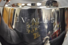 Vintage Crescent Victorian Silver Plated Bulbous Lemonade Water Pitcher Engraved