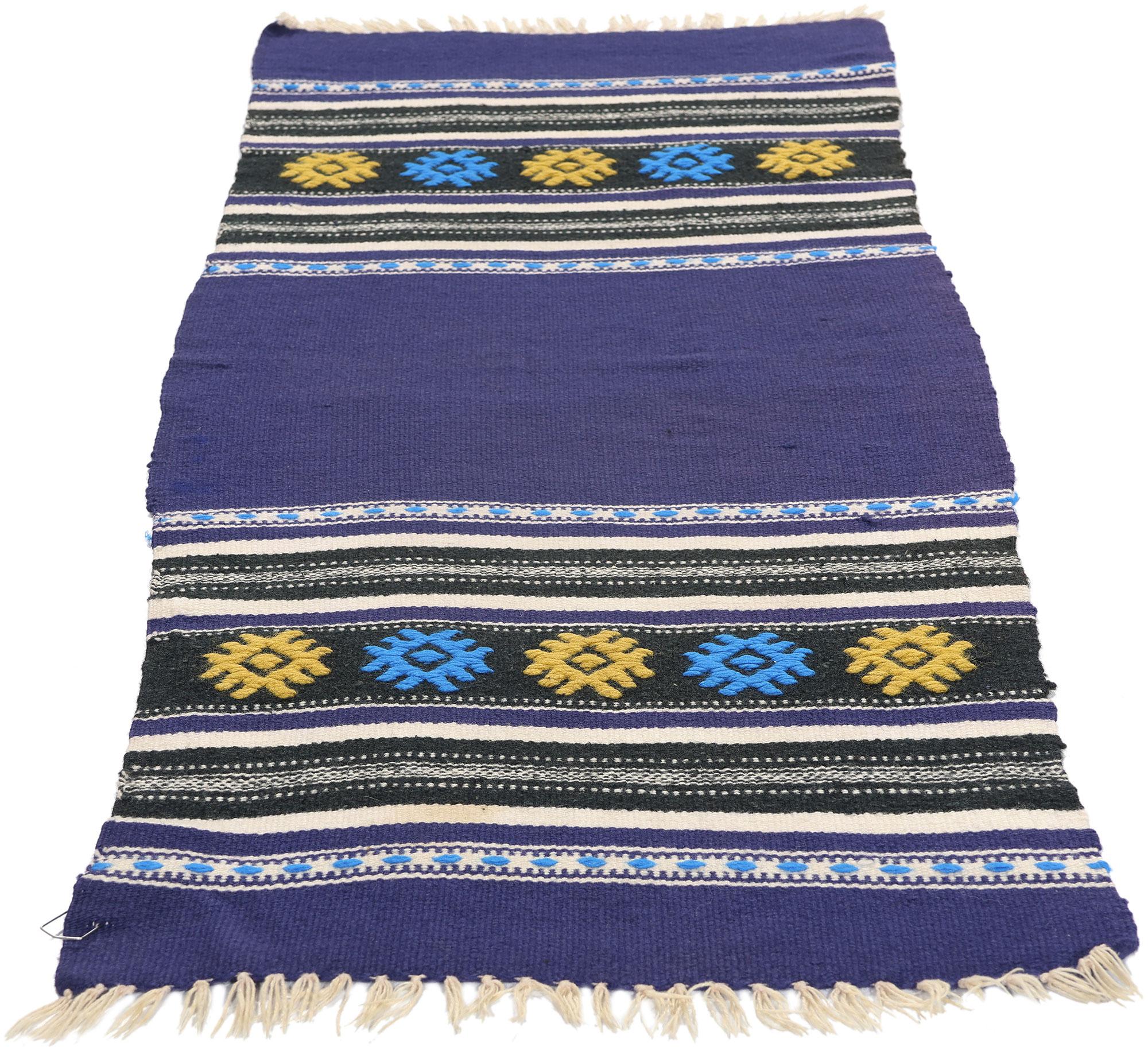 Mid-Century Modern Tapis Kilim grec crétan vintage en vente
