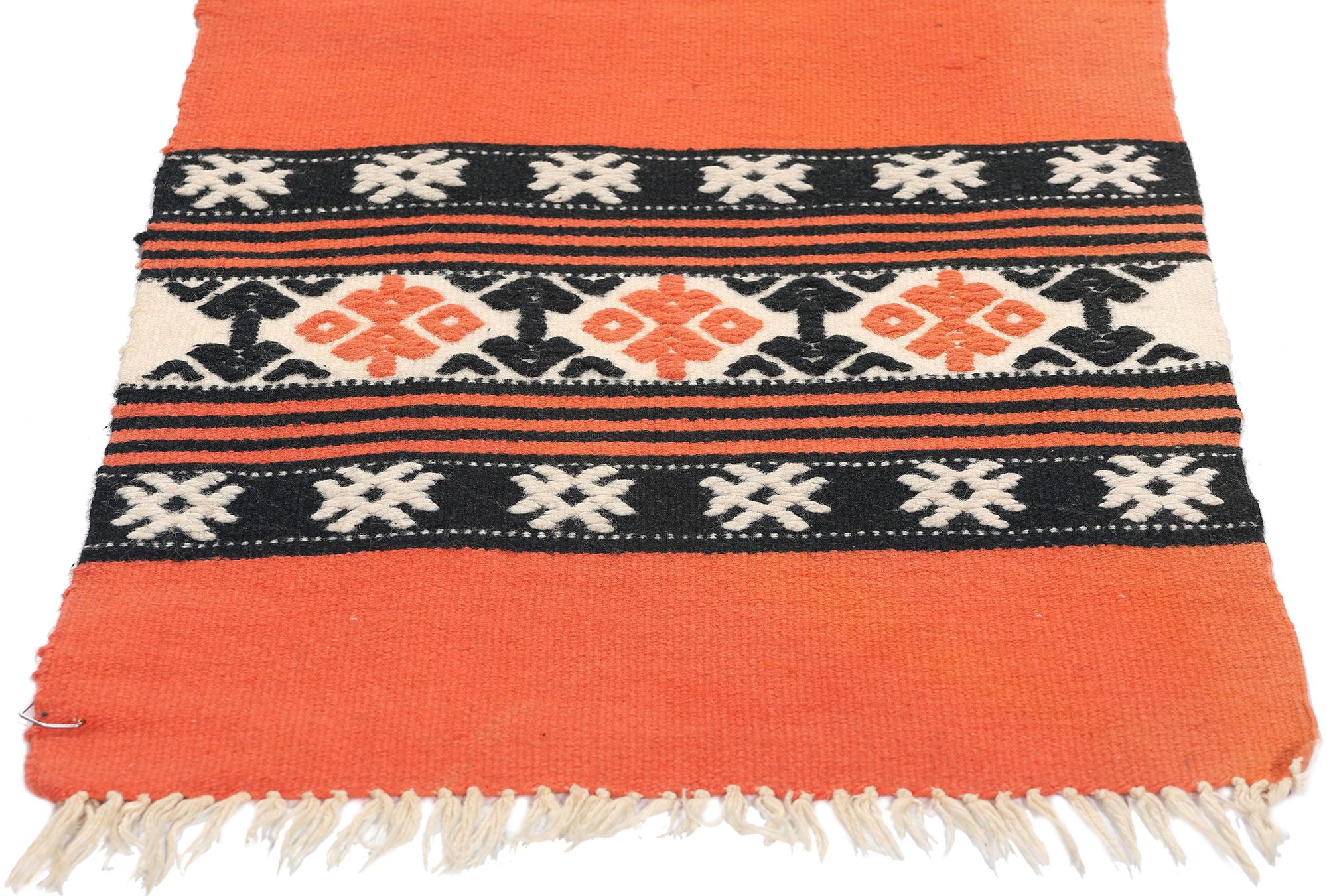 Mid-Century Modern Tapis Kilim grec crétan vintage en vente