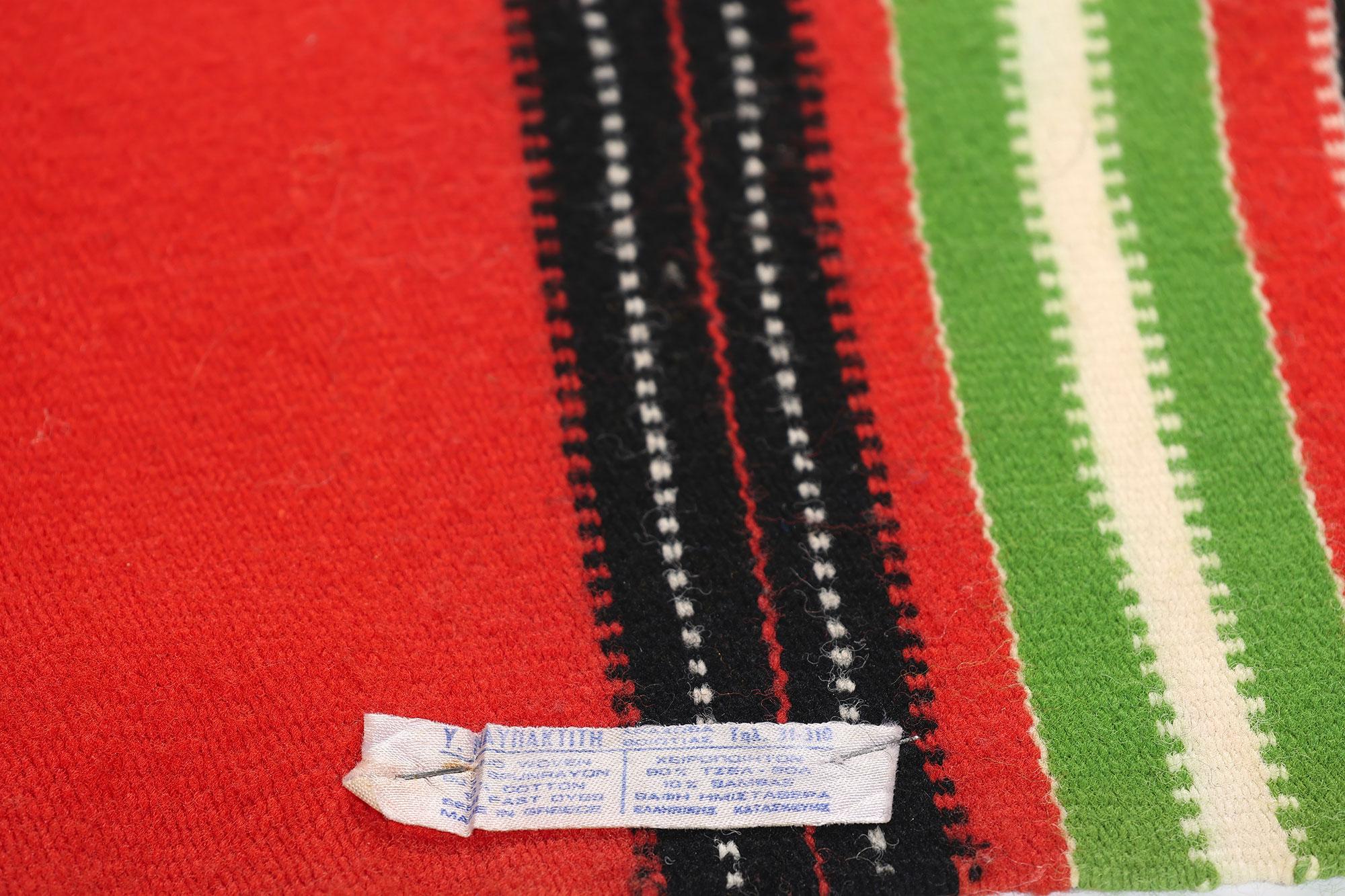 Alfombra Kilim griega cretense vintage en Bueno estado para la venta en Dallas, TX