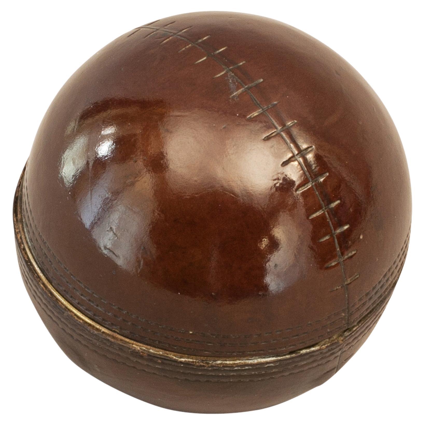 Vintage Cricket Ball Inkwell