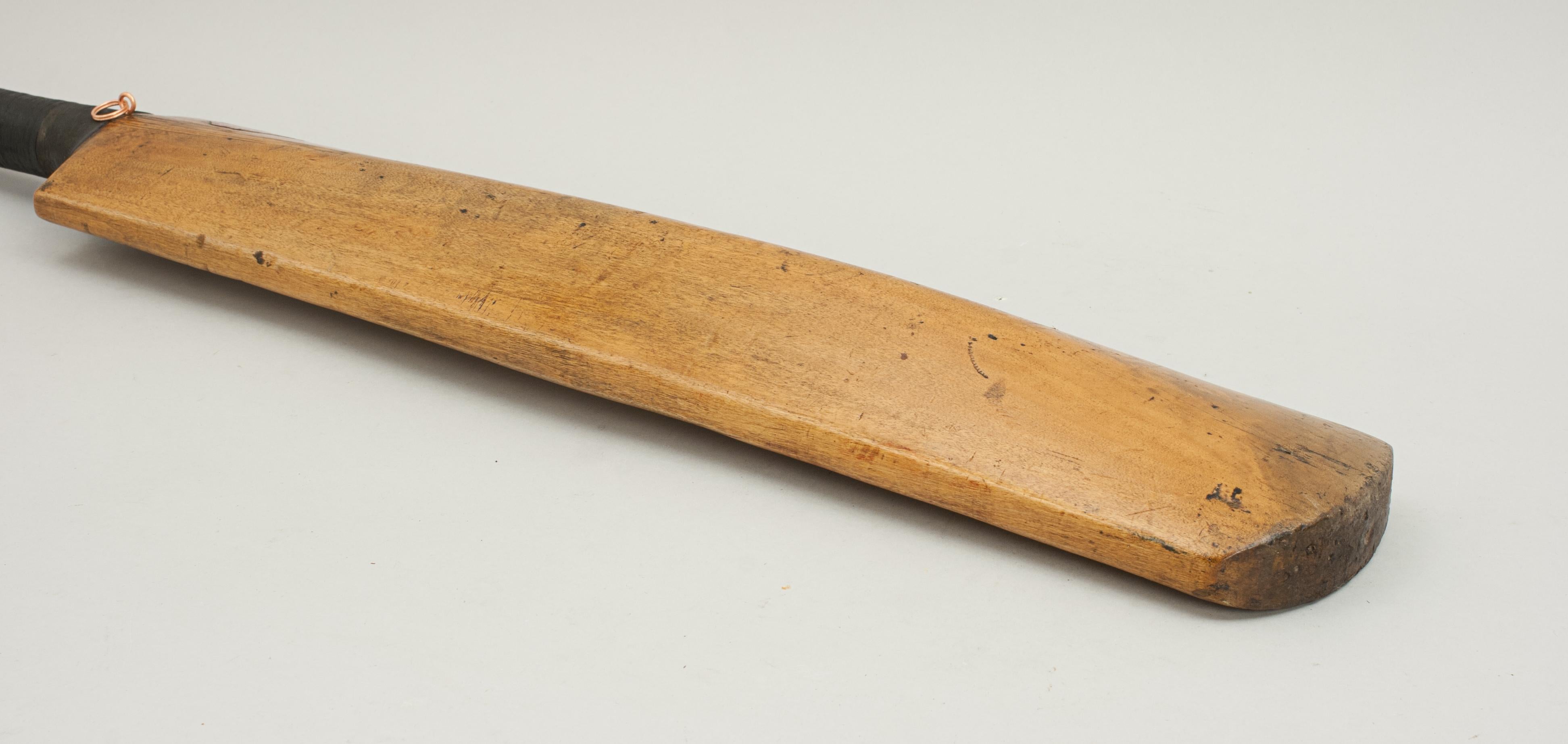 Mid-20th Century Vintage Cricket Bat by Gradidge, London in Willow