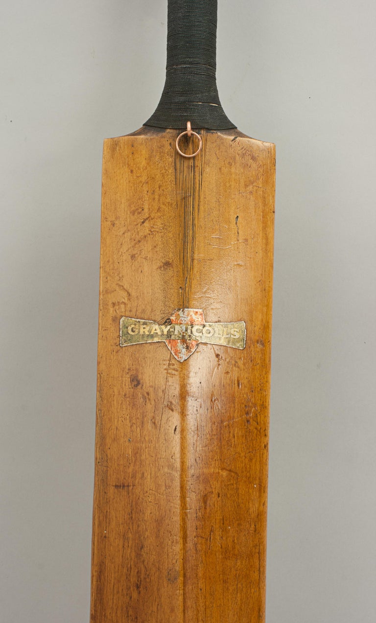 Vintage Cricket Bat, Gray Nicolls Crusader Cricket Bat Melbourne International at 1stDibs
