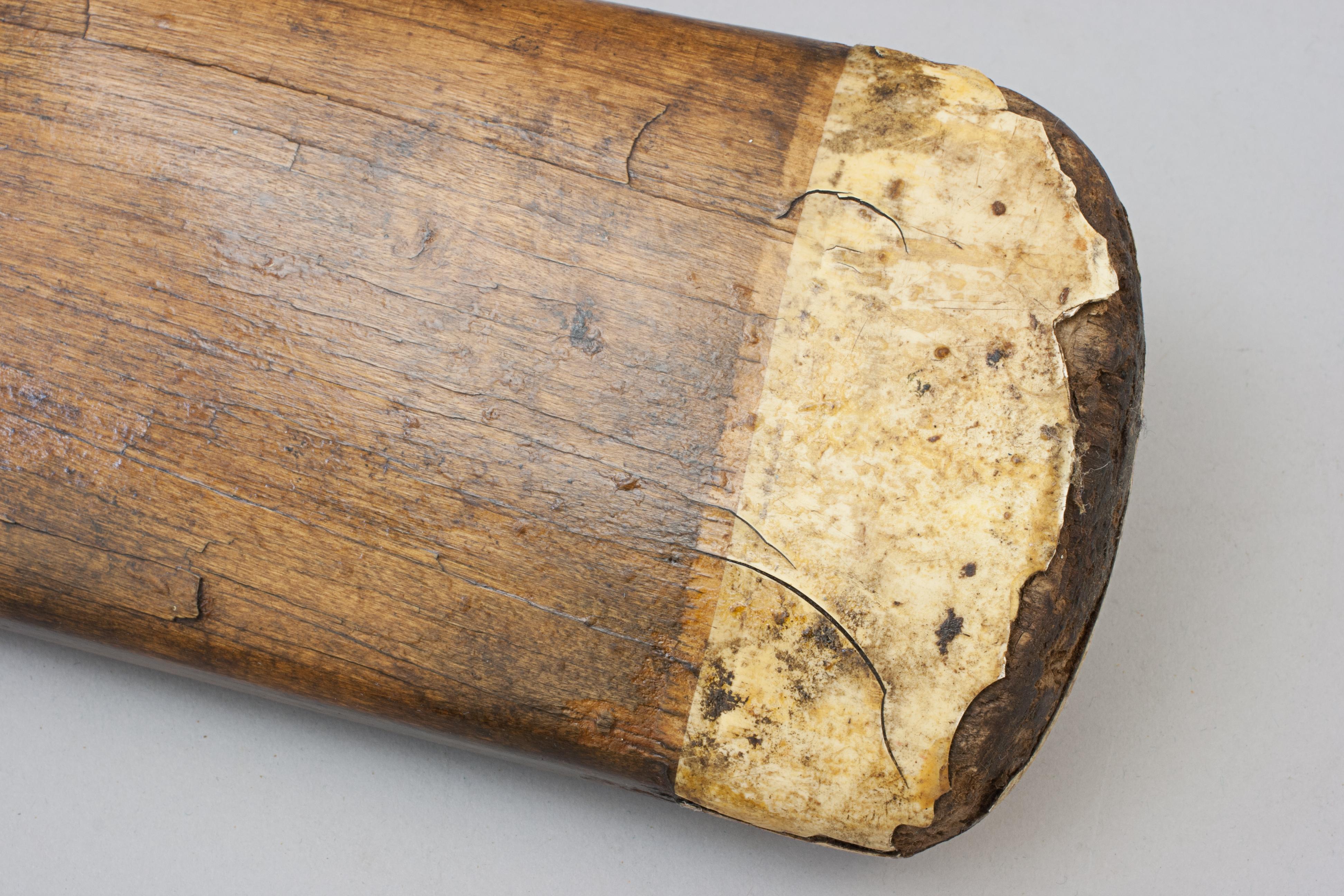 Willow  Vintage Cricket Bat, Nicolls 'White Toe' For Sale