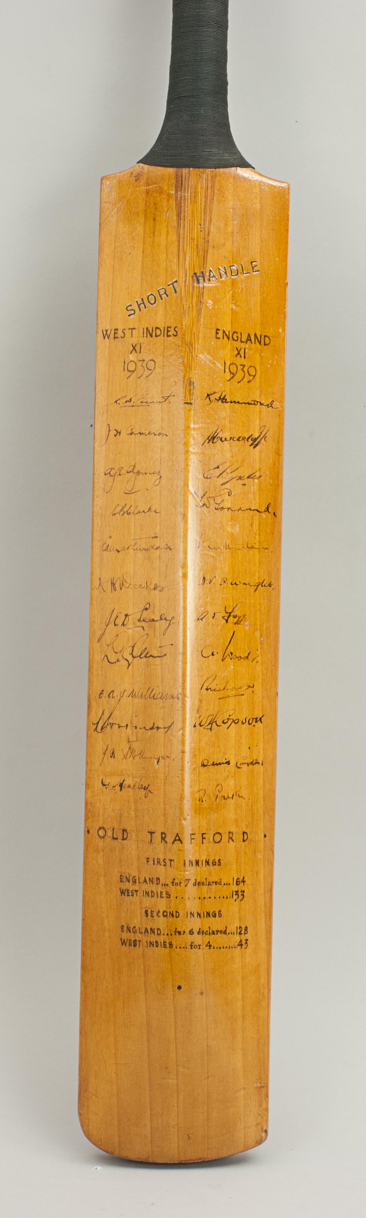 old wooden cricket bat
