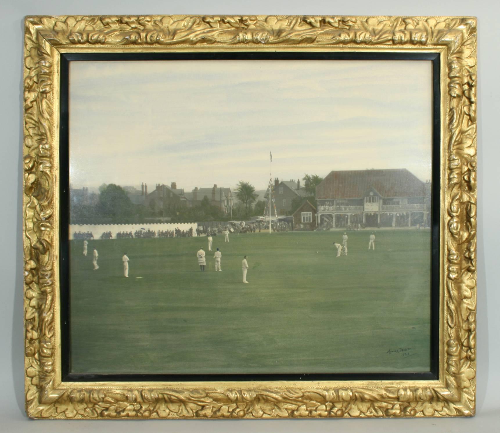 English Vintage Cricket Photograph