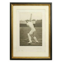 Vintage Cricket Print of F. S Jackson by George Beldam