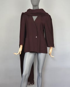 Vintage CRISTIAN LACROIX Schulterschal Wickel-Blazer Jacke