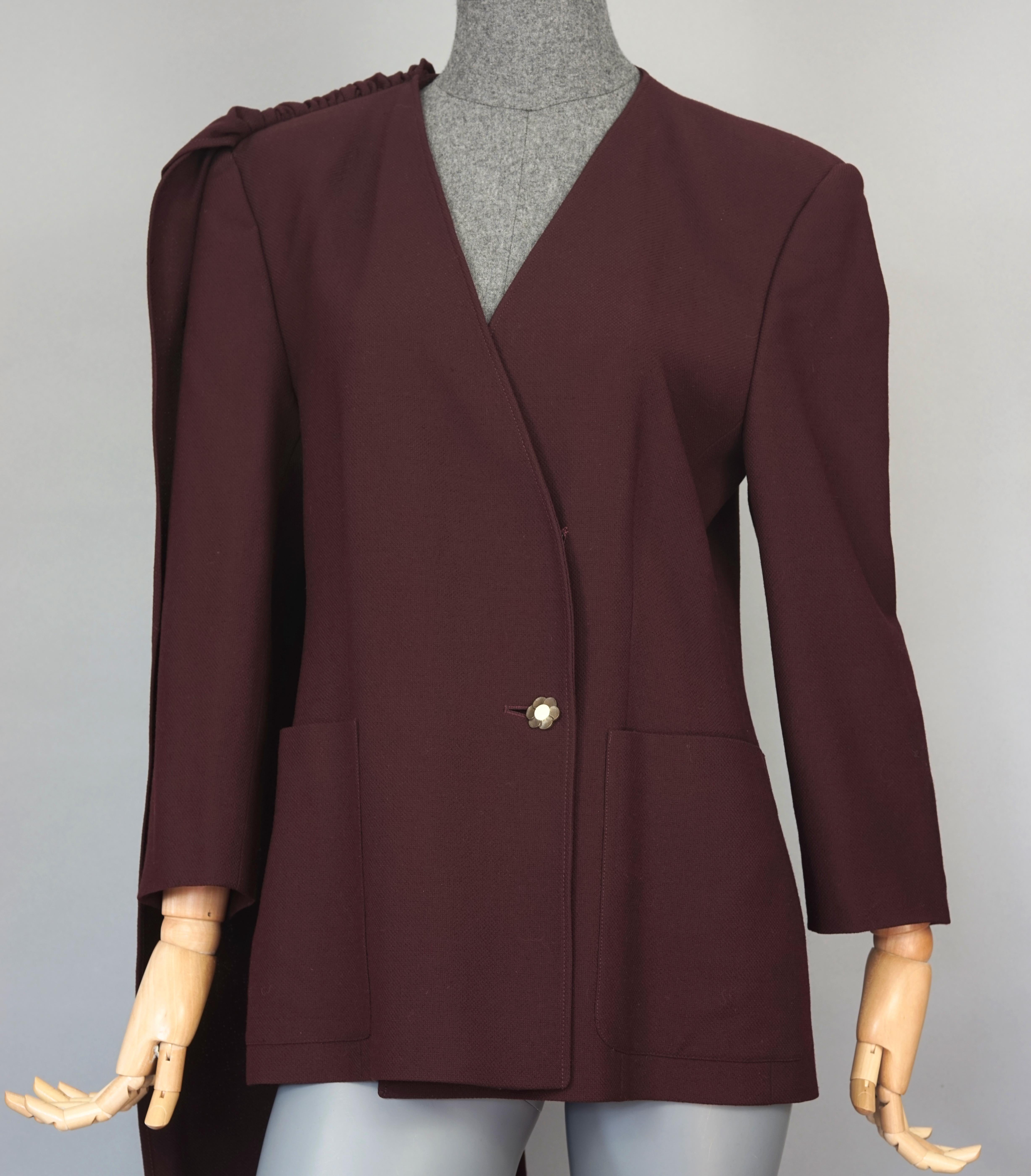 Vintage CRISTIAN LACROIX Shoulder Shawl Wrap Blazer Jacket For Sale 3