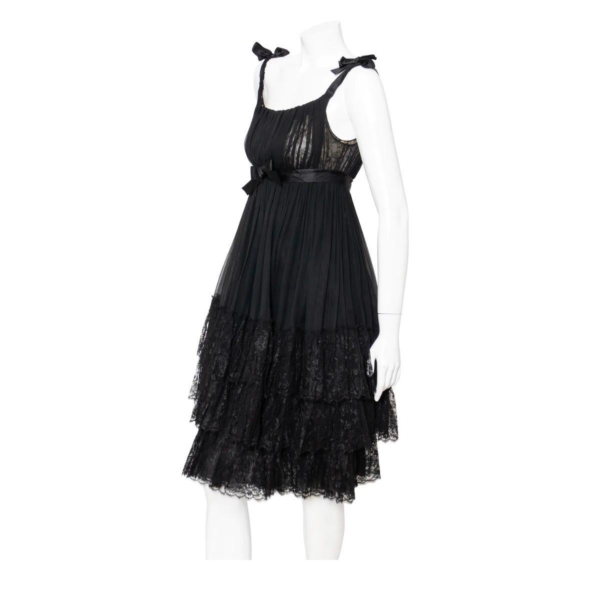 Vintage Cristobal Balenciaga Haute Couture Babydoll Dress (1960s) In Good Condition For Sale In Los Angeles, CA