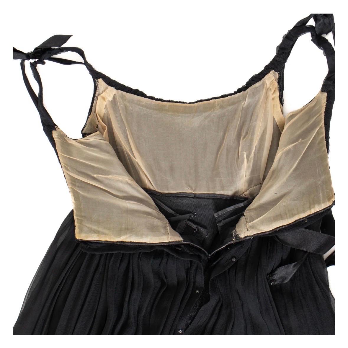 Vintage Cristobal Balenciaga Haute Couture Babydoll Dress (1960s) For Sale 3