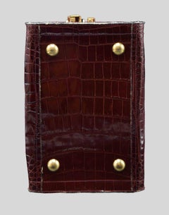 Vintage Crocodile Beauty Case, 1980s
