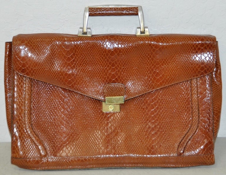 Vintage Crocodile Hand Bag by Amiet For Sale at 1stDibs