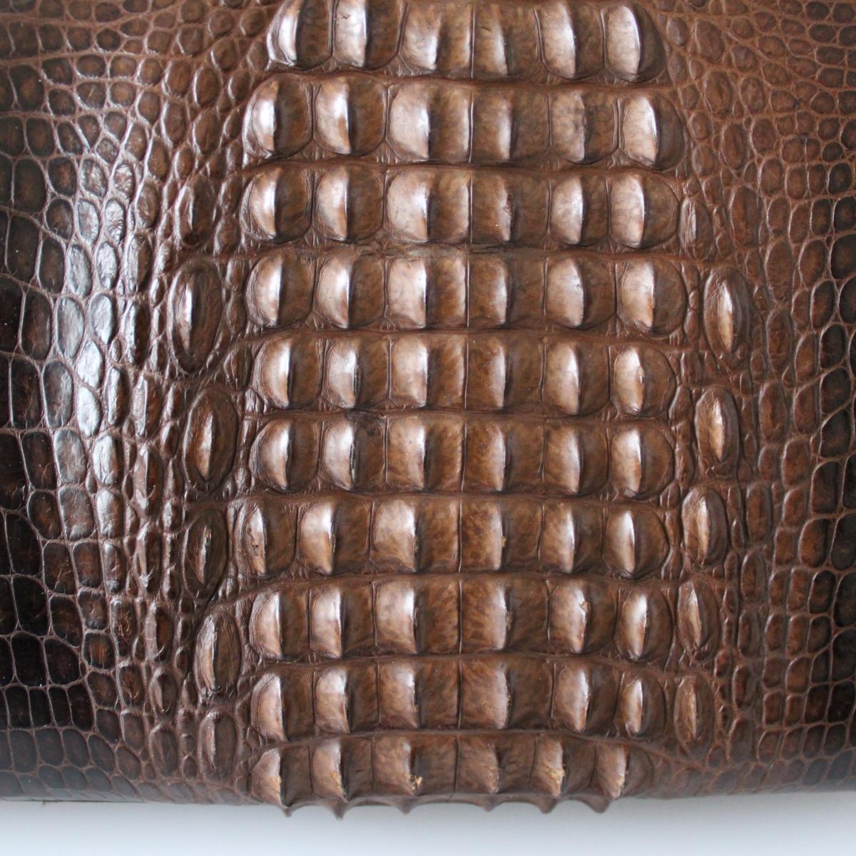 Women's Vintage Crocodile Handbag For Sale