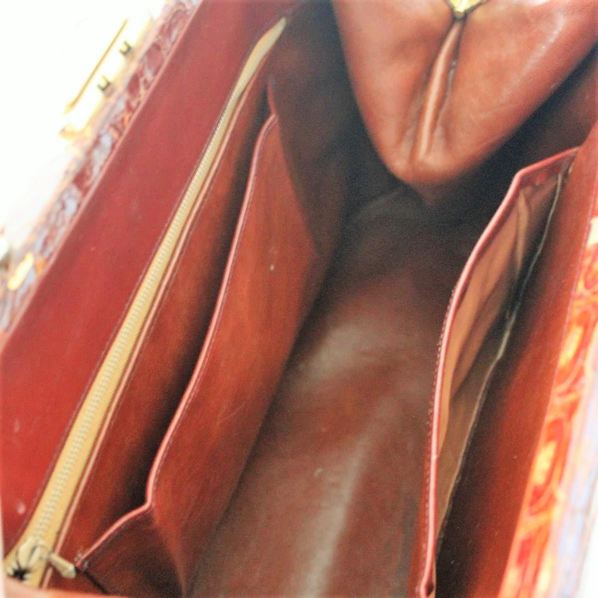 Brown Vintage Crocodile Handbag
