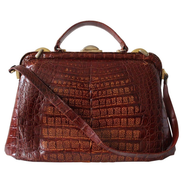 vintage croc purse
