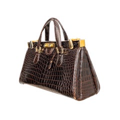 Vintage Crocodile Leather Handbag - '90s