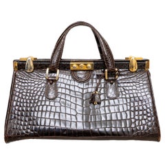 Vintage Crocodile Leather Handbag - '90s