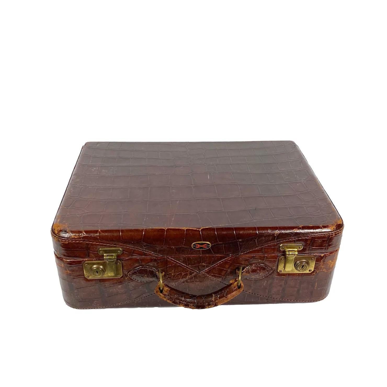 Vintage Crocodile Suitcase by Hartmann For Sale at 1stDibs crocodile luggage vintage hartmann luggage hartmann luggage vintage