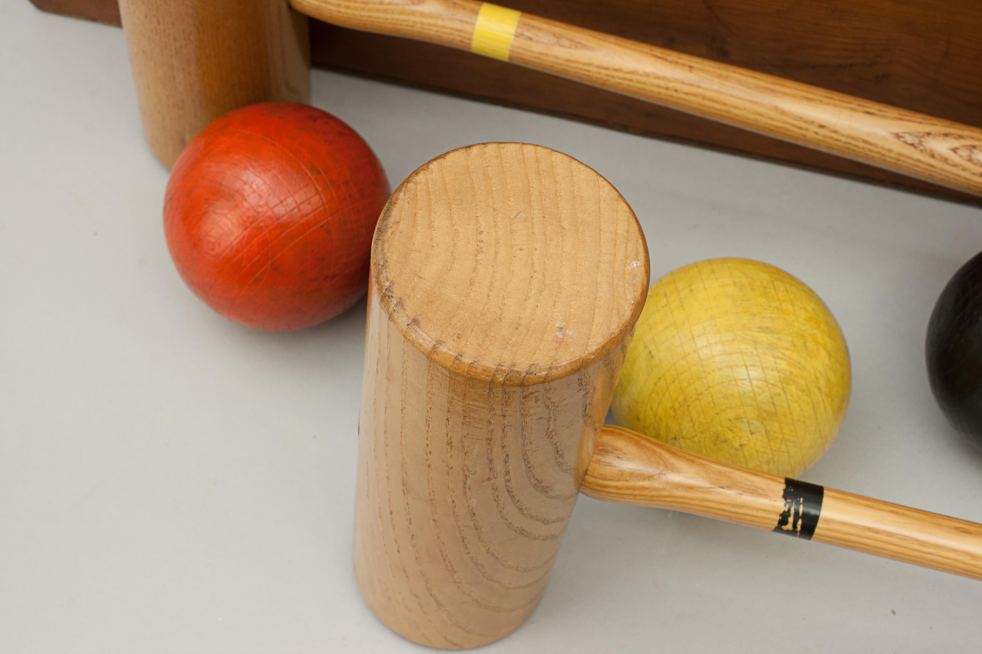 Mid-20th Century Vintage Croquet Set by Gamages