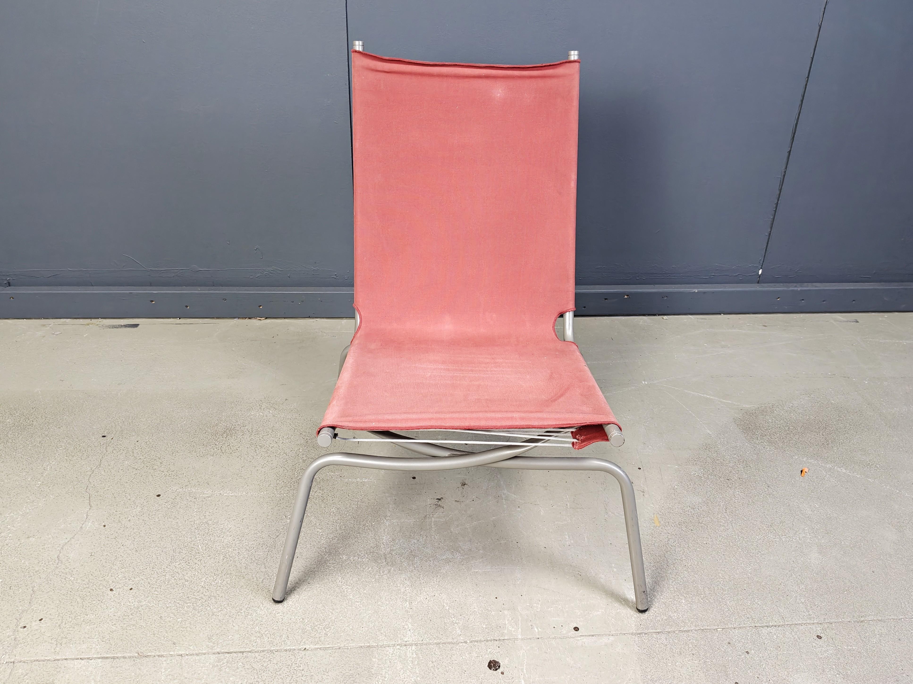 Tumbona vintage con patas cruzadas de Fabiaan Van Severen, años 90 en venta 8