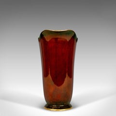 Vintage, Crown Devon Ewer, Decorative Jug, 3322, Rouge, Gold, Pearlescent