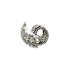 Vintage Crown Trifari Art Deco Alfred Philippe Brooch 1940s