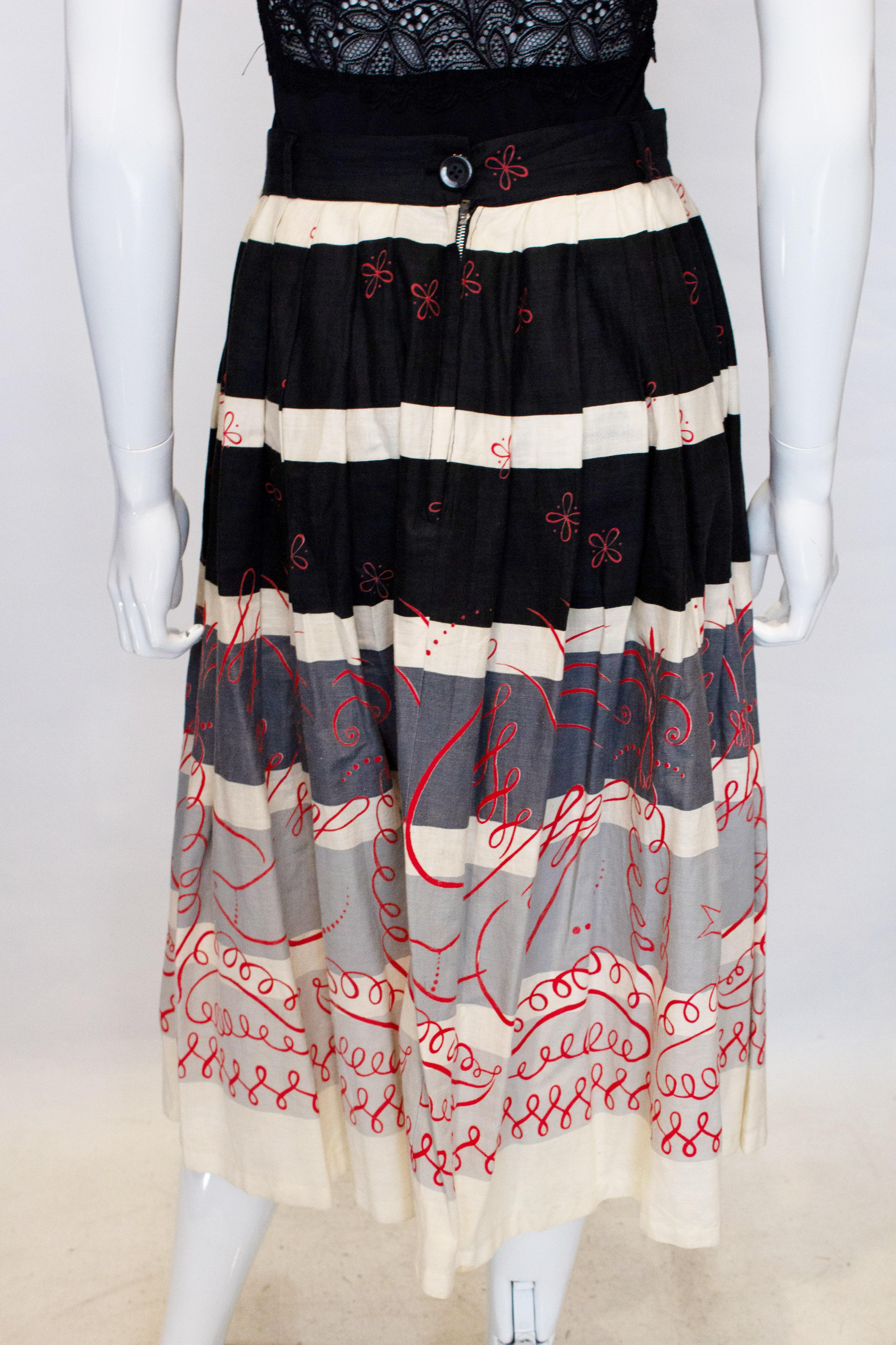 Women's or Men's Vintage Cruise Cotton Skirt