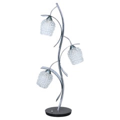 Vintage-Lampe aus Kristall und Chrom