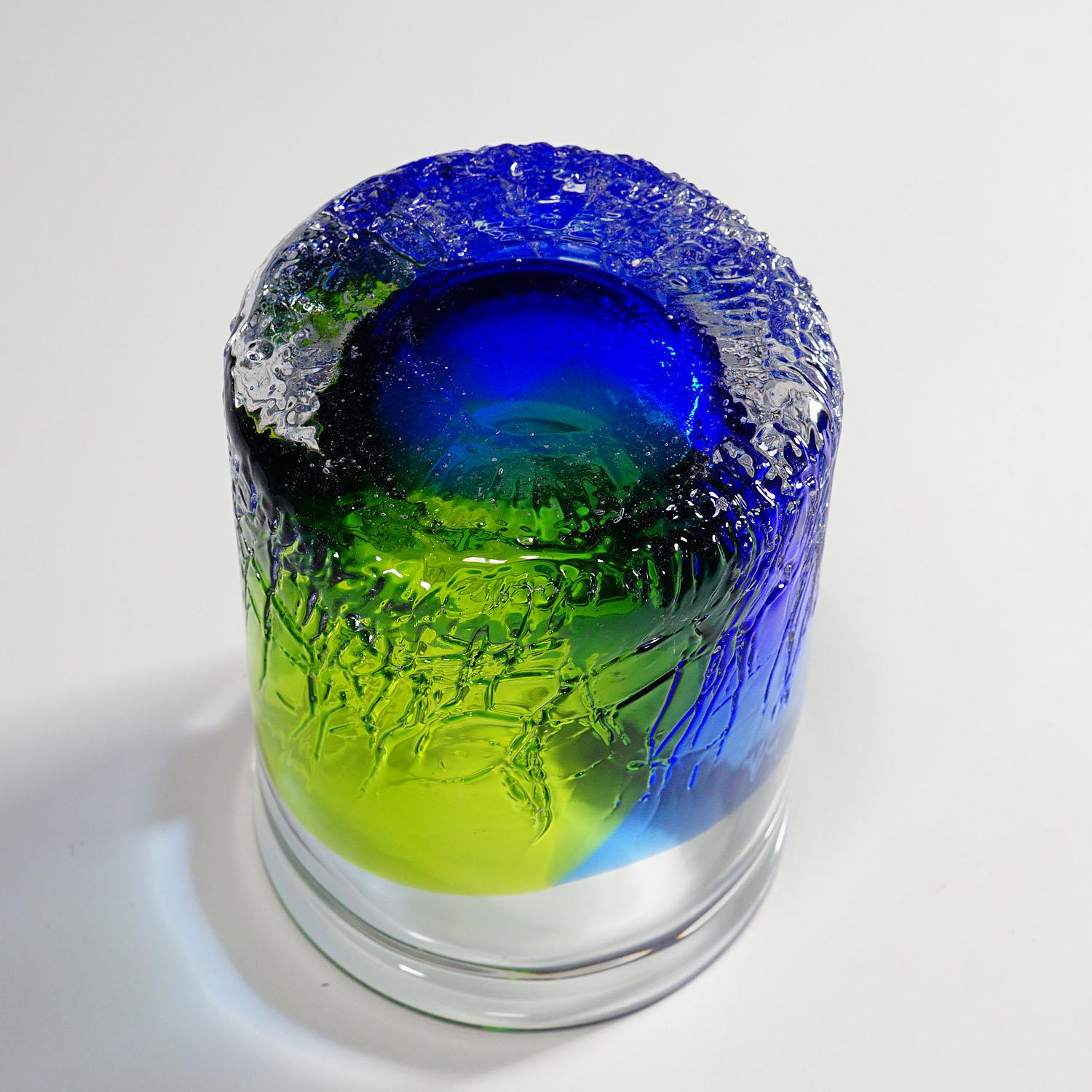 Vintage Crystal Art Glass Vase by Göran Wärff for Kosta, 1970s For Sale 1