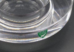 Cendrier en cristal vintage:: Alvar Aalto:: 1980