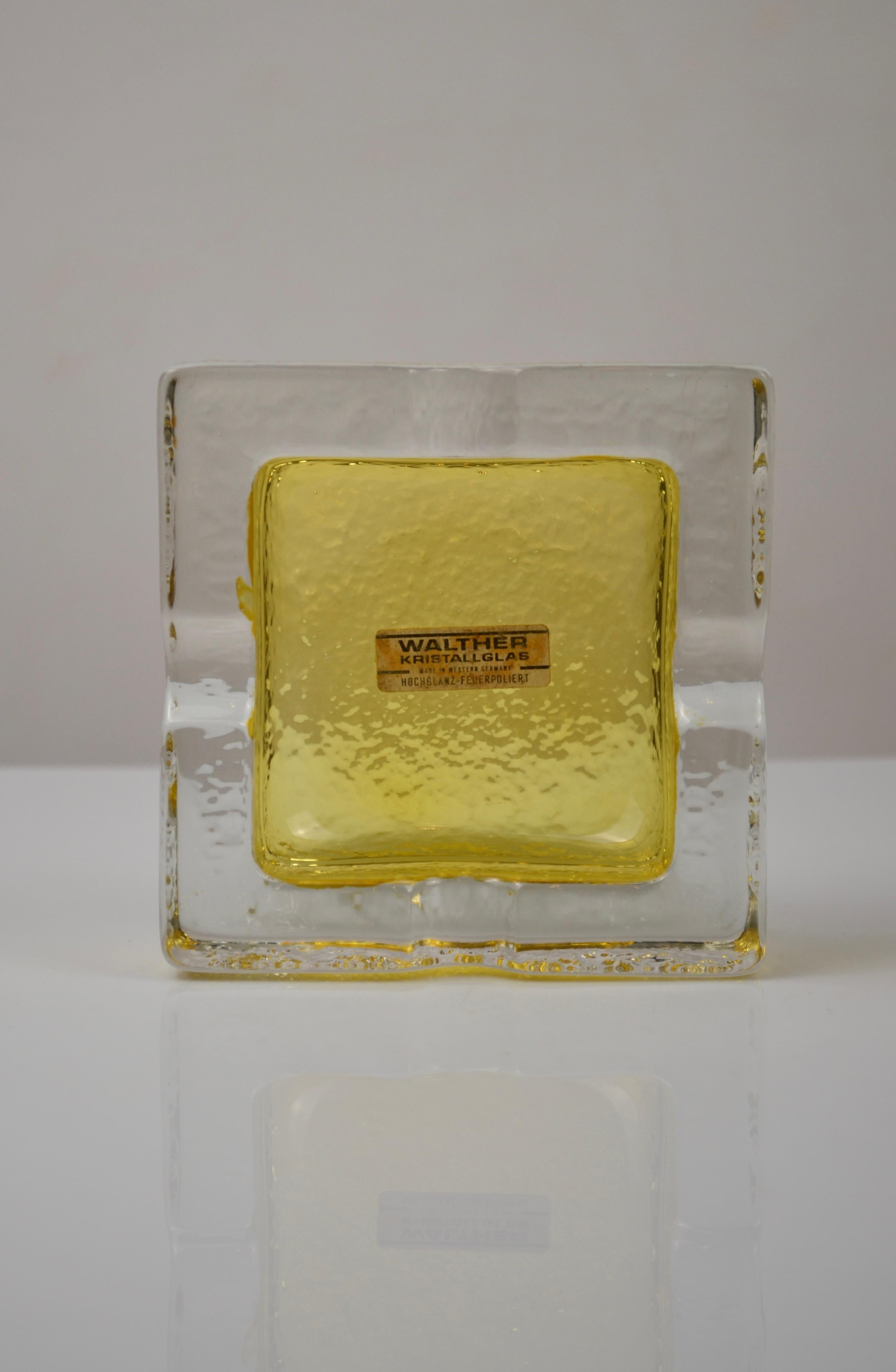 Vintage Crystal Aschenbecher von Walther Kristallglas, Deutschland, 1970er Jahre im Angebot 5