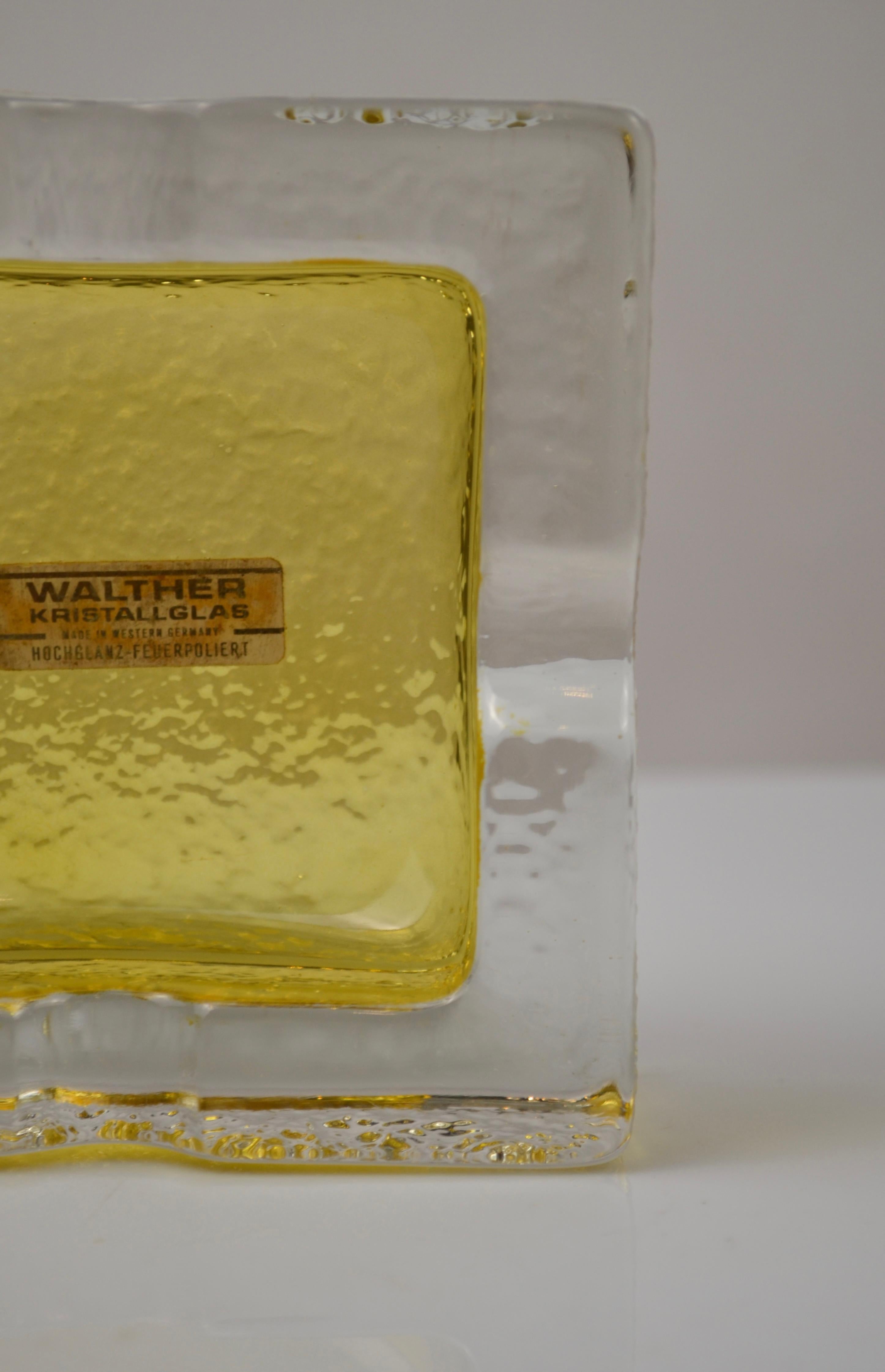 Vintage Crystal Aschenbecher von Walther Kristallglas, Deutschland, 1970er Jahre im Angebot 6