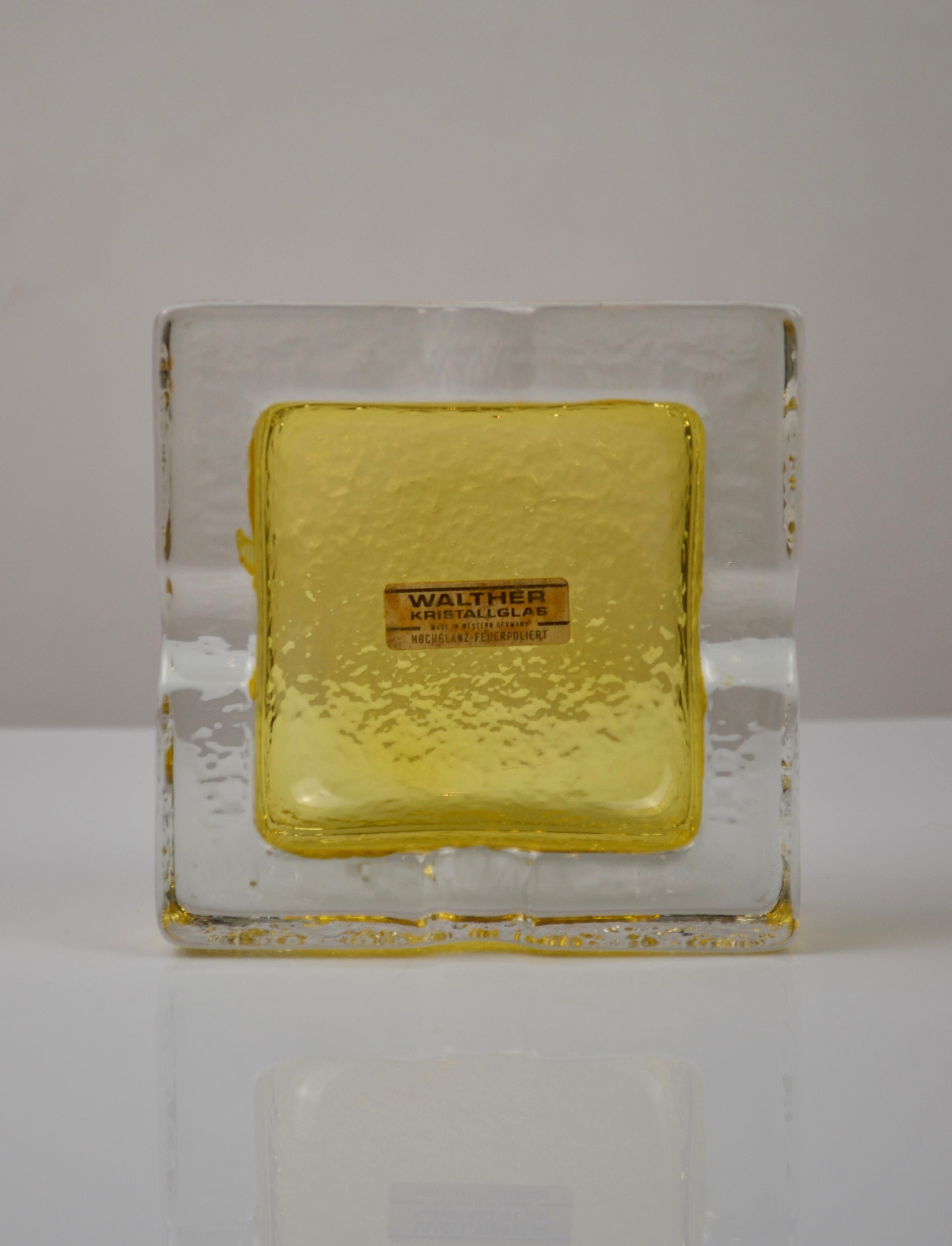 Vintage Crystal Aschenbecher von Walther Kristallglas, Deutschland, 1970er Jahre im Zustand „Gut“ im Angebot in Marinha Grande, PT