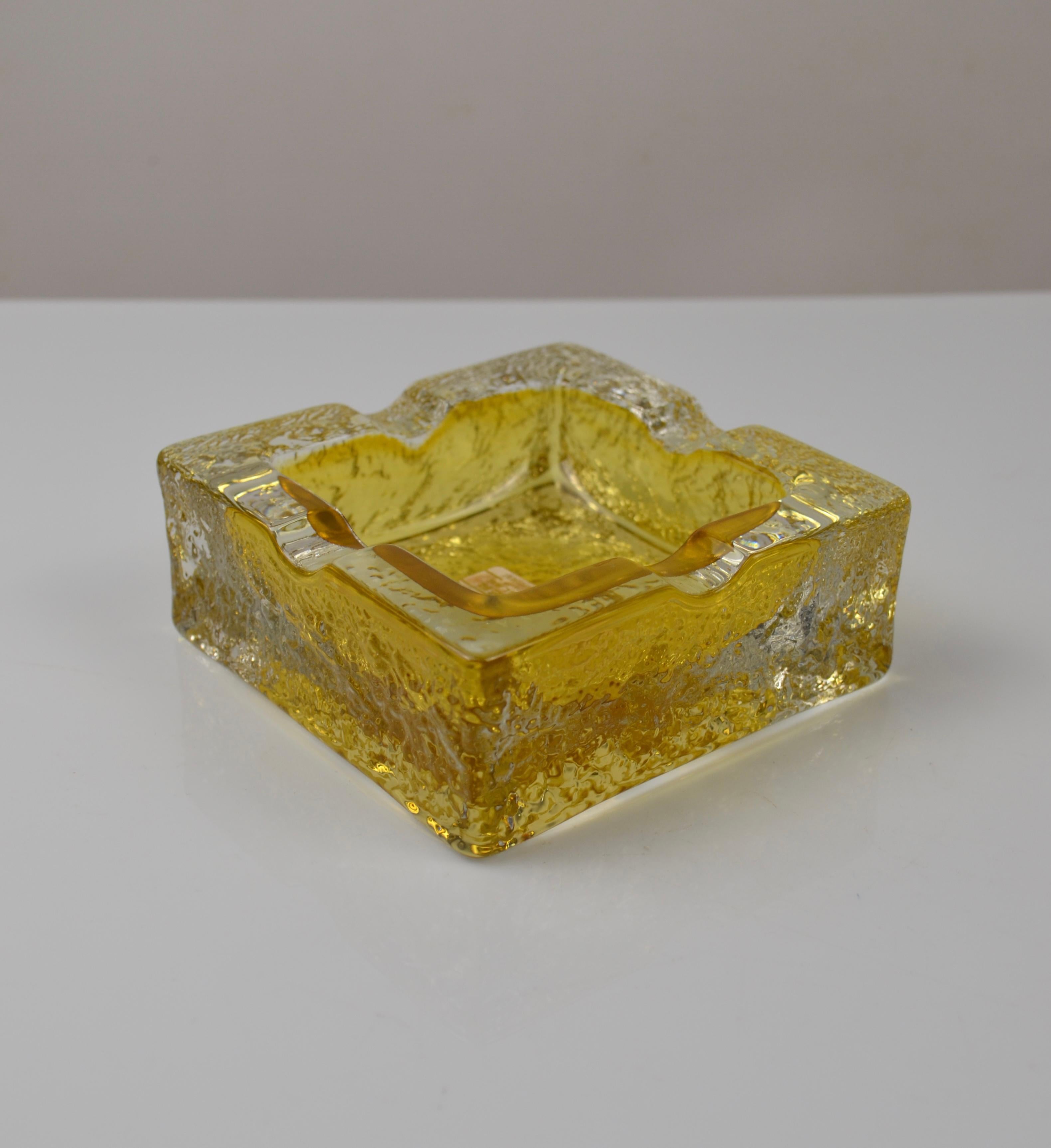 Vintage Crystal Aschenbecher von Walther Kristallglas, Deutschland, 1970er Jahre (Ende des 20. Jahrhunderts) im Angebot