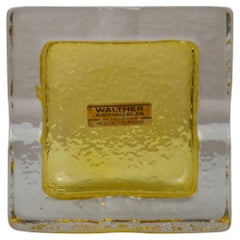 Cenicero vintage de cristal de Walther Kristallglas, Alemania, años 70