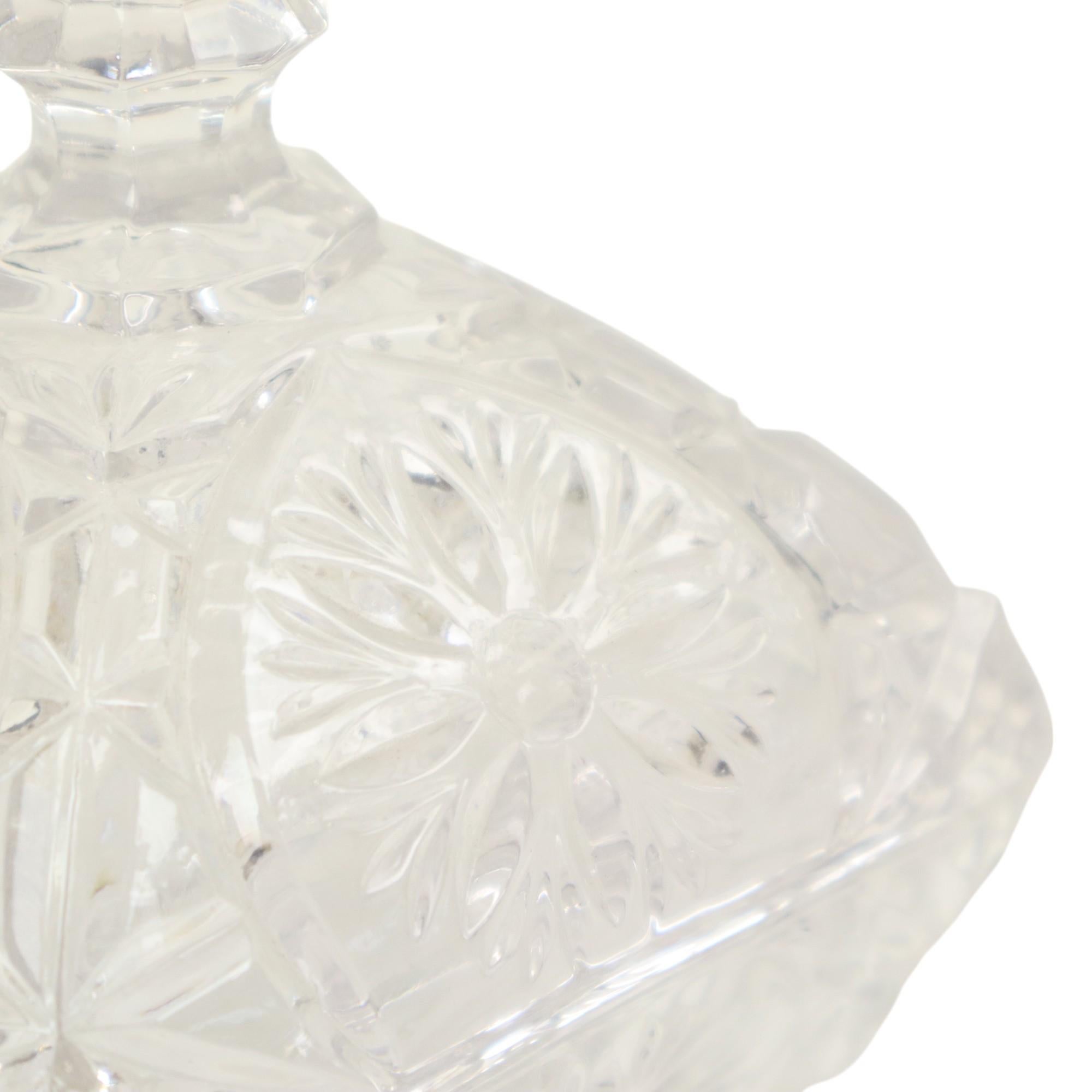 Vintage Crystal Bonbonniere Candy Dish West Germany For Sale 7
