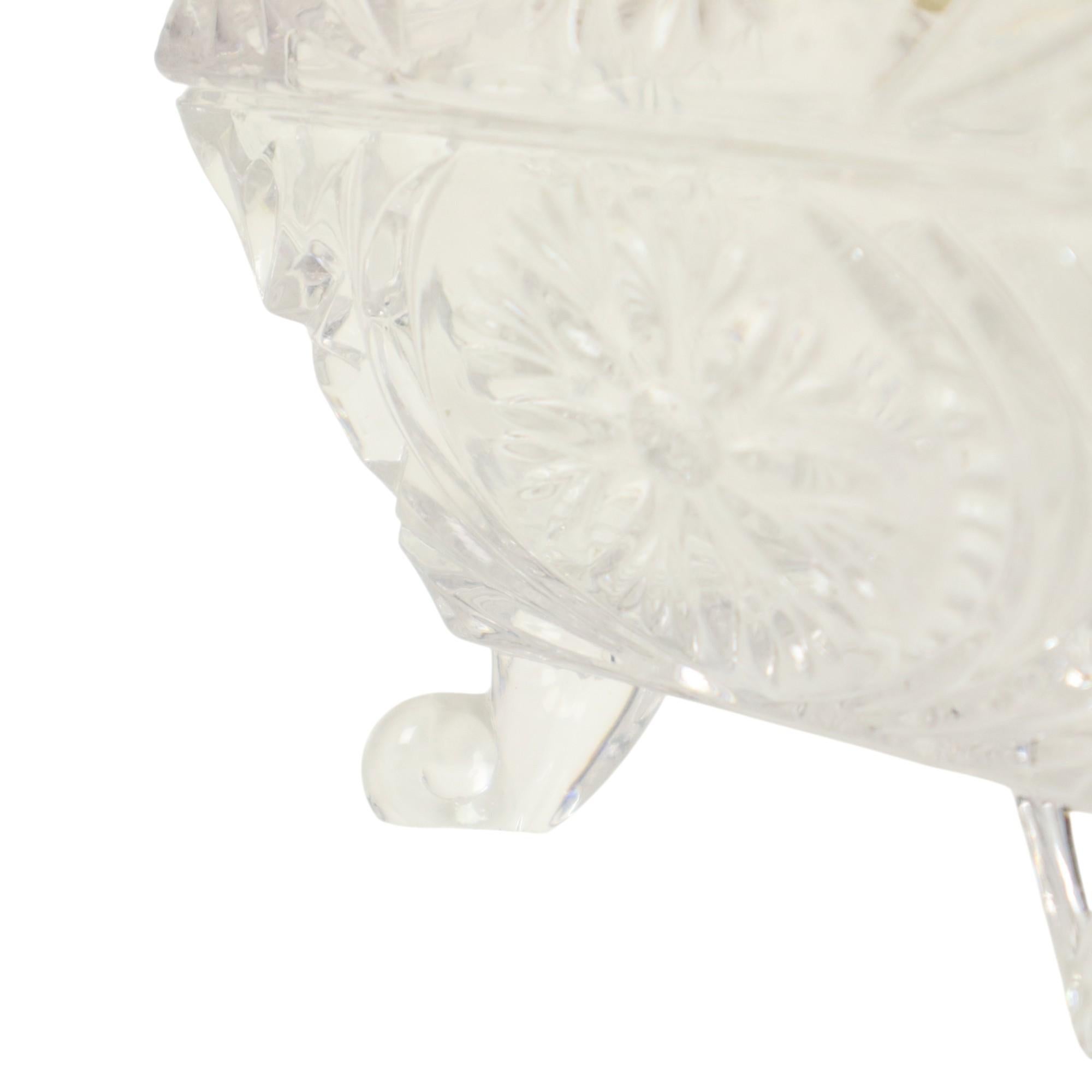 Vintage Crystal Bonbonniere Candy Dish West Germany For Sale 8