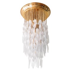 Lampadario a cascata in cristallo vintage di Paolo Venini per Venini, anni '70